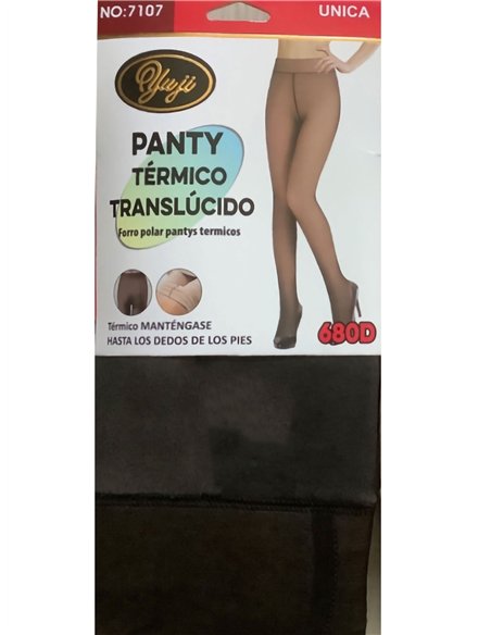Pantis térmicos efecto transparente 680 deniers