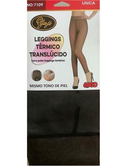 Leggings térmicos efecto transparente 680 deniers