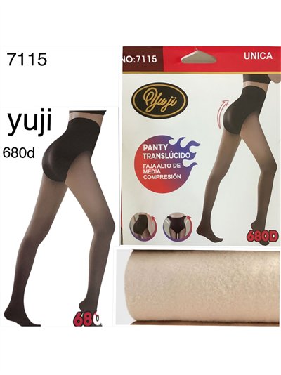 Pantis térmicos efecto transparente con faja 680 deniers 2