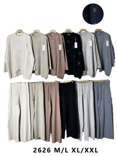 Conjunto Jersey amplio corazones + Pantalón 2