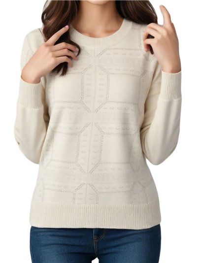 Geometric knit sweater