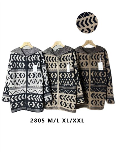 Hooded ethnic cardigan 2