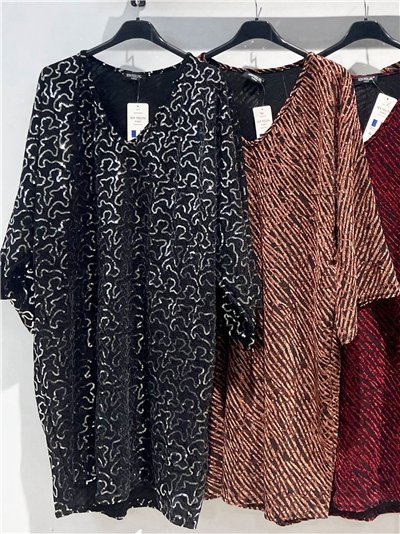 Vestido fiesta amplio lentejuelas 2