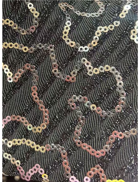 Vestido fiesta amplio lentejuelas