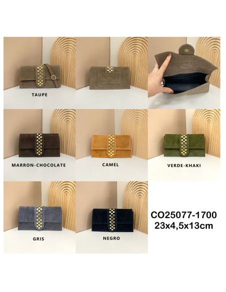 Leather crossbody with flap - AB-CO25077