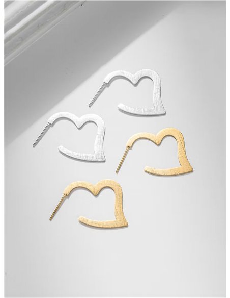 Pendientes silueta corazón