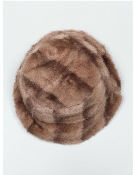 Gorro bucket efecto pelo suave