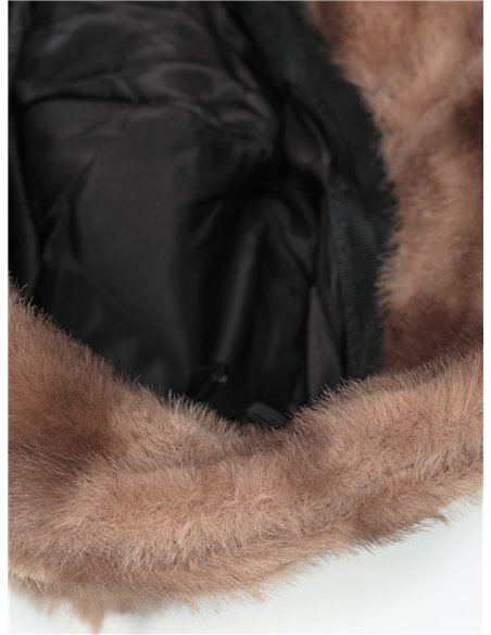 Gorro bucket efecto pelo suave