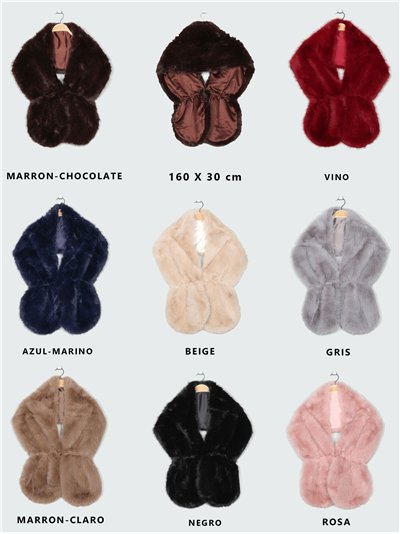 Faux fur stole 2