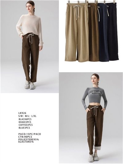 Pantalón recto liso suave 2