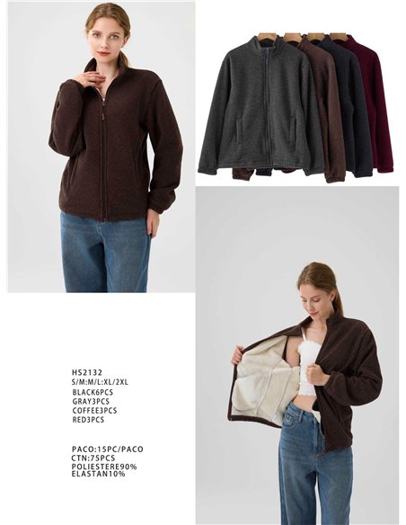 Chaqueta polar con forro interior