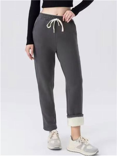 Pantalón jogger forrado con cordón