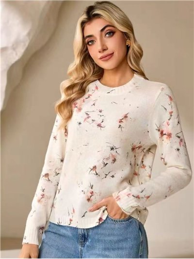 Jersey estampado floral