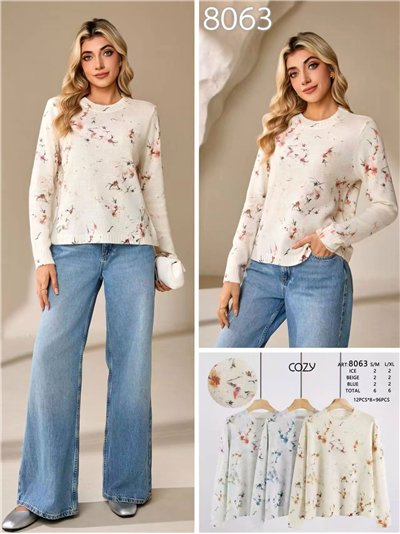 Jersey estampado floral 2