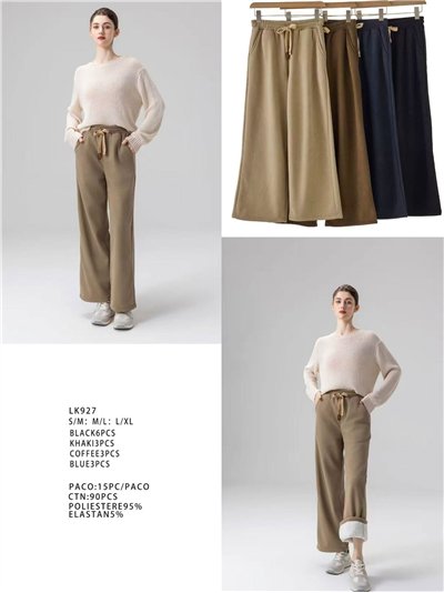 Pantalón ancho afelpado 2