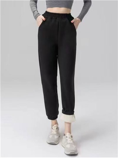 Pantalón jogger forrado con puño