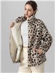 Chaqueta animal print borreguito