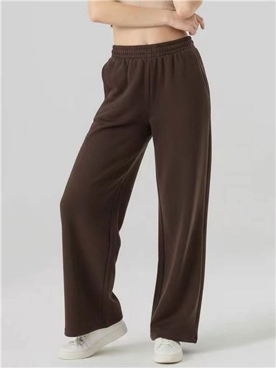 Pantalón recto afelpado