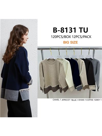 Jersey amplio combinado conchas 2