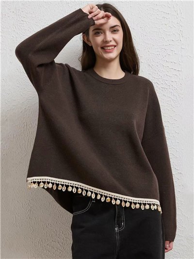 Jersey amplio ribete conchas