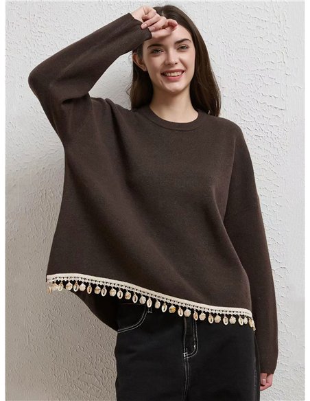 Jersey amplio ribete conchas