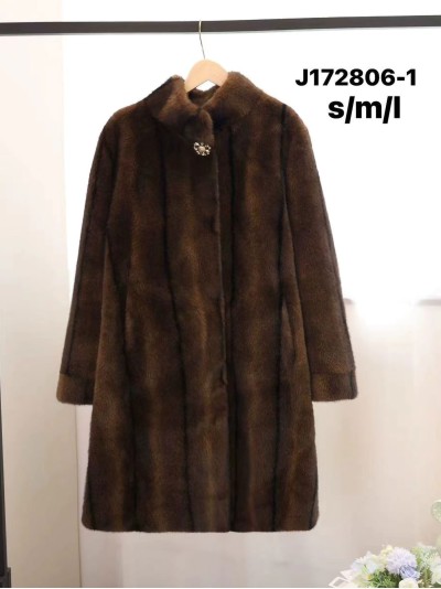 Abrigo largo de pelo sintético 2