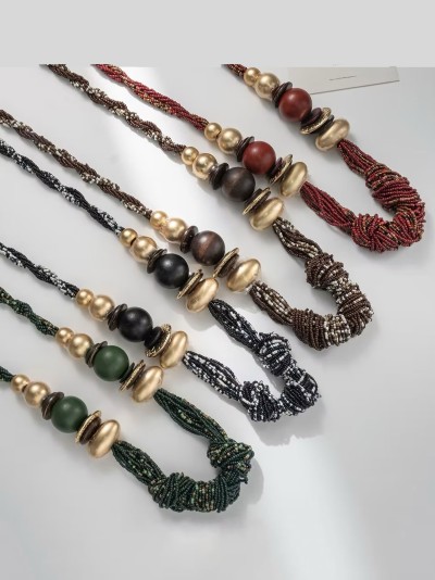 Proveedor de Bisutería - Collar Con Abalorios