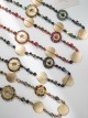 Collar largo cuentas y discos