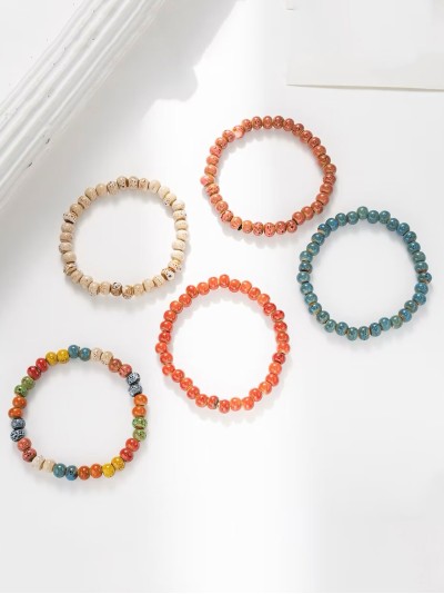 Pulsera elástica de cuentas