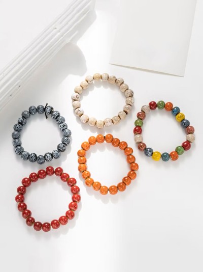 Pulsera elástica de cuentas