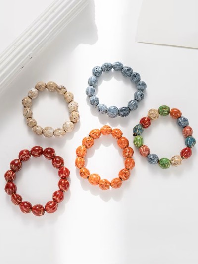 Pulsera elástica de cuentas