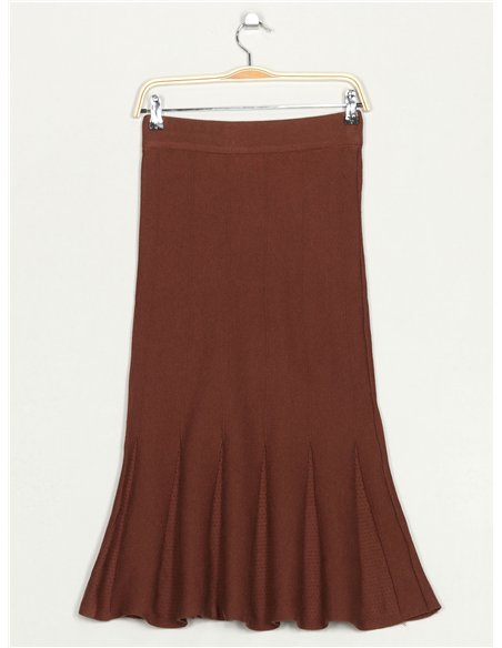 Falda punto botones joya