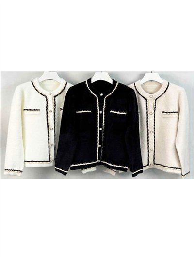 Chaqueta pelo botones perlas 2