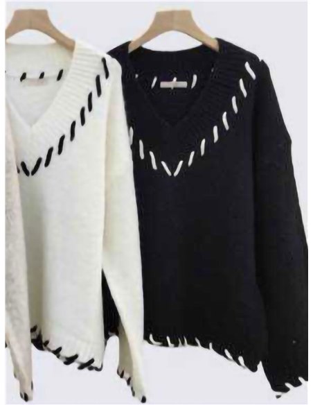 Jersey contraste cuello perkins