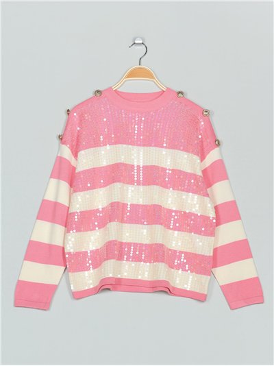 Jersey franjas lentejuelas