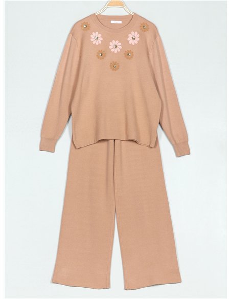 Conjunto Jersey flores + Pantalón