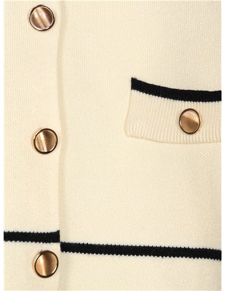 Chaqueta punto contraste