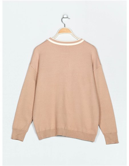 Jersey texto bordado