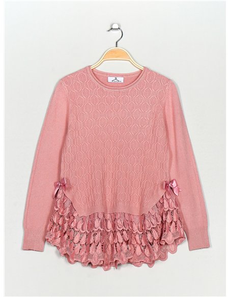 Jersey estructura encaje