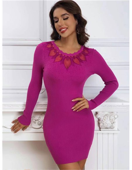 Vestido soft tul strass