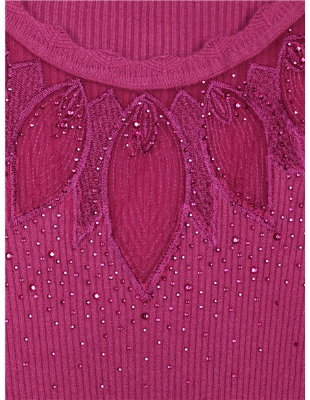 Vestido soft tul strass