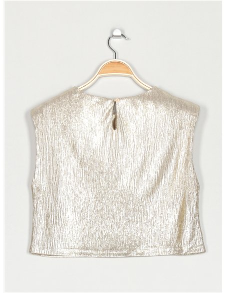 Top metalizado hombreras