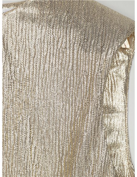 Top metalizado hombreras