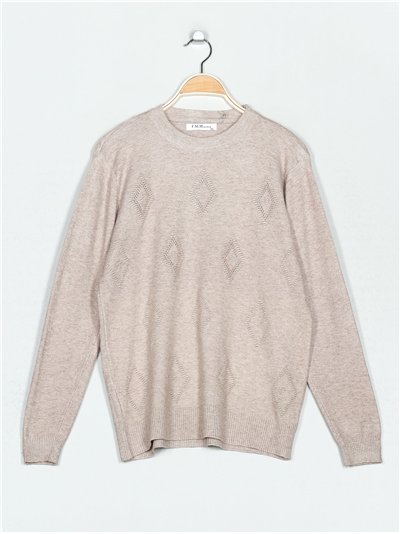 Jersey rombos talla grande