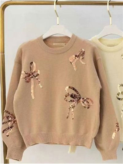 Jersey lazos lentejuelas