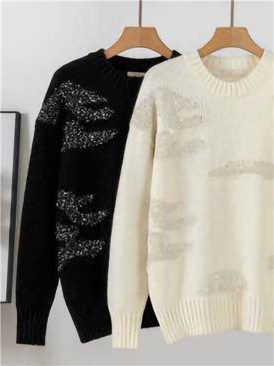 Jersey soft lentejuelas