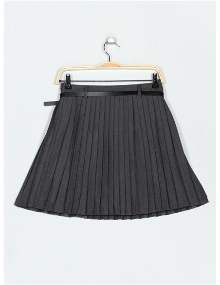 Short falda plisado