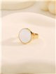 Anillo circular efecto piedra