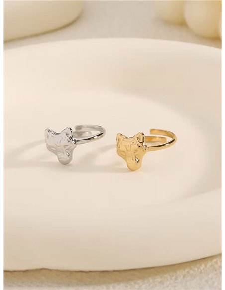 Anillo cabeza de tigre - Acero inoxidable