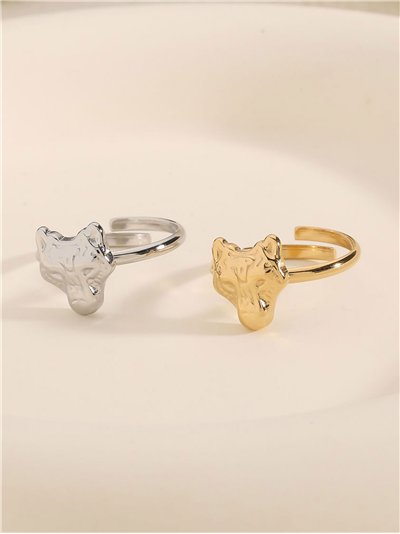 Anillo cabeza de tigre - Acero inoxidable 2